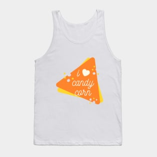 I Love Candy Corn - Funny Halloween 2020 (White) Tank Top